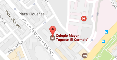 Mapa de localización del alojamiento El Carmelo en Salamanca
