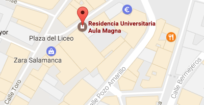 Mapa de localización del alojamiento UNIVERSITAS Residencia Universitaria en Salamanca