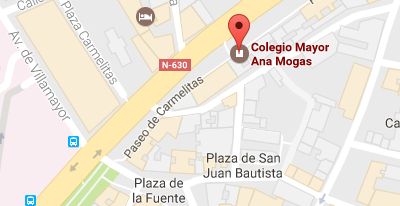 Mapa de localización del alojamiento Mª Ana Mogas en Salamanca
